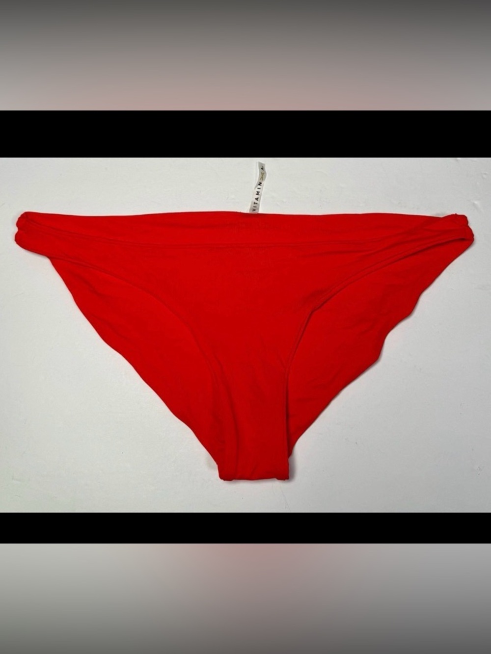 Vitamin A Luciana Bikini Bottoms Coral EcoLux